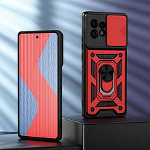 PC + TPU чохол Camshield Armor для Motorola Edge 40 Pro / червоний, фото 3