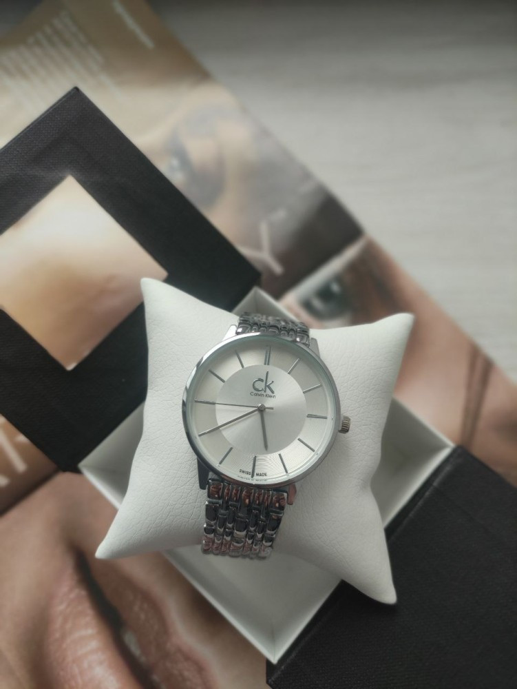 Часы Calvin Klein silver высокое качество - фото 1 - id-p1968600572