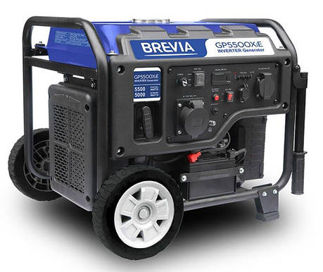 Генератор інверторний бензиновий Brevia GP5500XiE 5.5 кВт (ном 5 кВт) з електростартером, фото 1