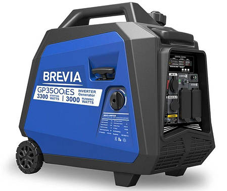 Генератор інверторний бензиновий з електростартером Brevia GP3500iES 3.3 кВт (ном 3 кВт), фото 3