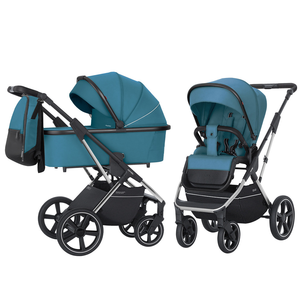 Коляска універсальна 2 в 1 Carello Aurora CRL-6505 Ocean Blue сумка для мами +дощовик
