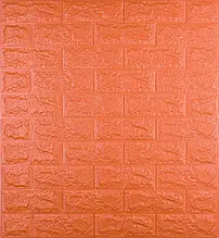 3D панель для стен оранжевый кирпич ( Os-BG07-7 ) самоклеющаяся 3D панель