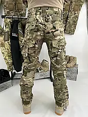 Чоловічі камуфляжні штани HAN-WILD із захисними наколінниками Rip-stop Multicam, фото 2