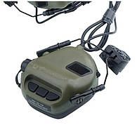 Активні навушники Earmor M32H із кріпленням на шолом та мікрофоном олива. высокое качество