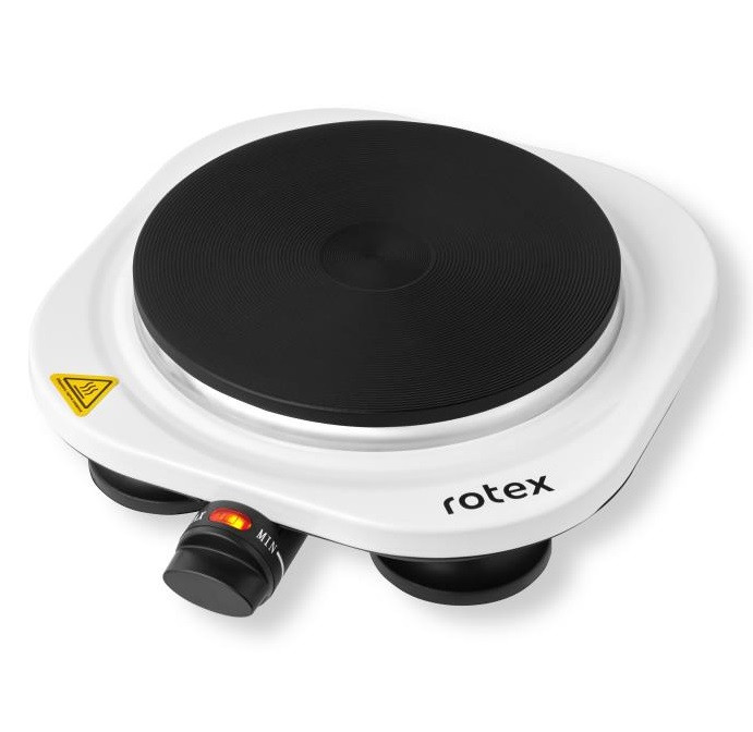 Плитка електрична ROTEX RIN215-W (Мічність 1500 Вт. Розмір конфорки 185 мм. Регулювання температури)