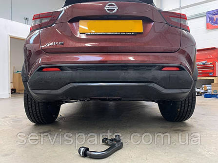 Фаркоп Nissan Juke II F16 2019- (Ніссан Жук 2) швидкоз'ємний гак на ключах, фото 1