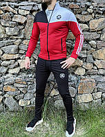 Спортивный костюм Adidas Performance черно-красный высокое качество