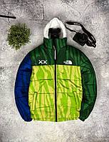 Куртка TNF XX зеленая с синим 7-479 высокое качество