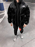 Куртка зимняя в стиле The North Face черная (матовый монклер) высокое качество