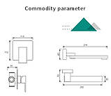 Змішувач для умивальника прихованого монтажу FUTURA 678BB, фото 4