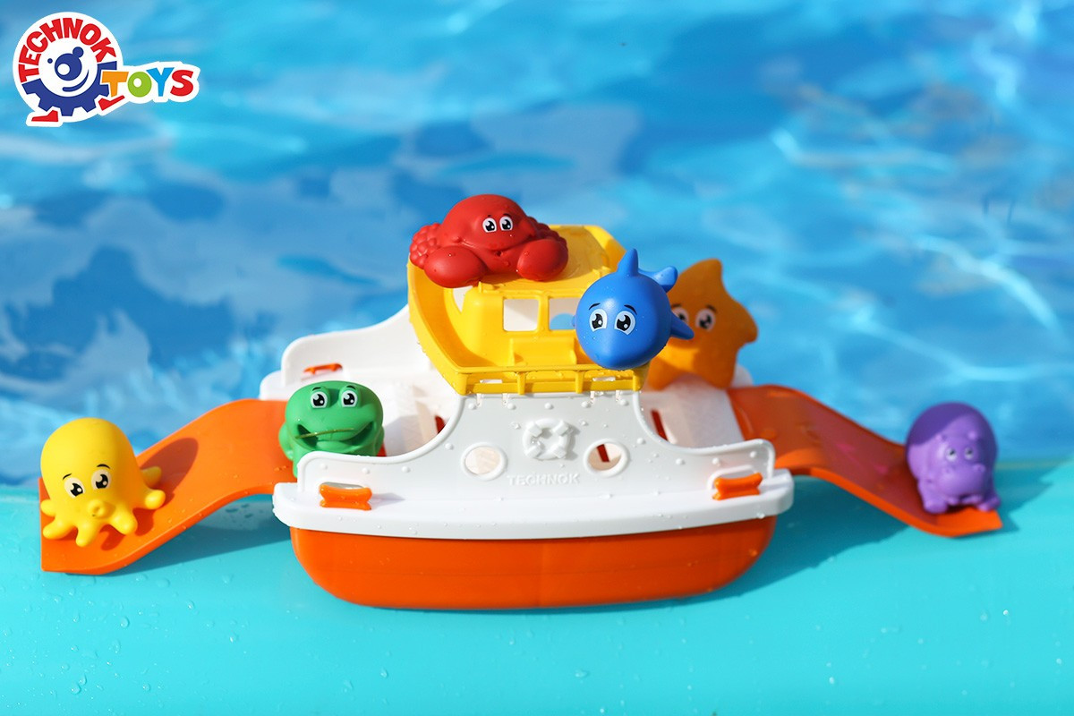 Паром ТехноК 7938 дитяча іграшка пискавки гумові для купання дітей набір для ванної