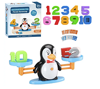 Гра-балансир "Математичні ваги: пінгвін" FUN GAME" 56427, різнокольорова