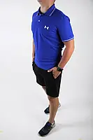 Поло Under Armour blue высокое качество