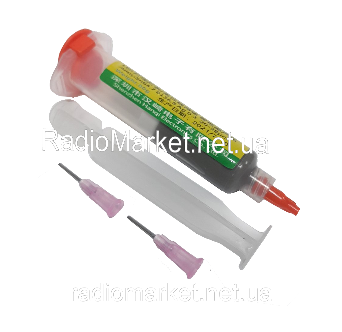 Безсвинцева паяльна паста HandsKit SP-647, 150°C, 35гр., фото 1