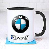 Чашка BMW Logo с номером (БМВ)