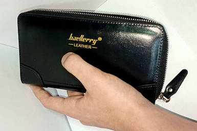 Чоловічий гаманець клатч Baellerry 4476, Чоловічий портмоне барсетка зі зручною ручкою ремінцем