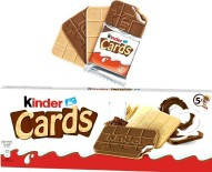Печиво Kinder Cards (5шт) 128 грам