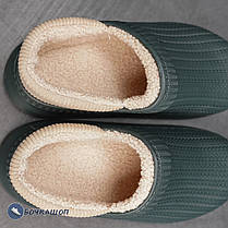 Жіночі резинові утеплені галоші, фото 4