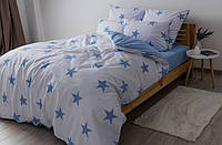 Комплект постельного белья семейный Morning Star Blue ТЕП Soft Dreams
