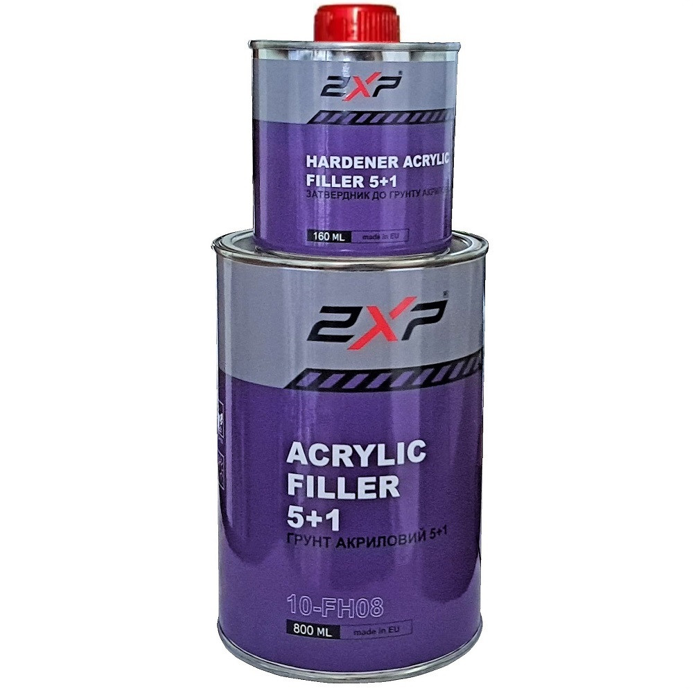 Акриловий ґрунт білий 2XP Acrylic Filler HS 5:1 White 800+160мл