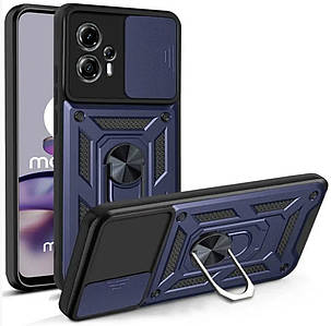 PC + TPU чохол Camshield armor для Motorola G14 синій