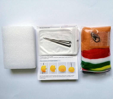 Іграшка брелок з вовни своїми руками, фото 2