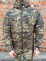 Куртка мультикам с капюшоном зимняя Oxford военная