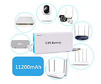 ДБЖ для роутера Mini UPS Penxess-1B 11200mah 41,4Wh для медіаконвертера зарядна станція, фото 2