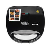 Бутербродниця ROTEX RSM222-B (Мічність 800 W. Мультимейкер 4 в 1. Антипригарне покриття пластин), фото 2