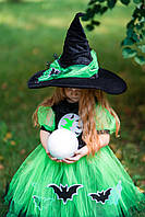 Детский карнавальный костюм Ведьмочка для девочки на Хеллоуин 110-116