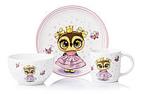 Набор детской посуды Ardesto Princess owl AR-3453-OS 3 предмета VCT