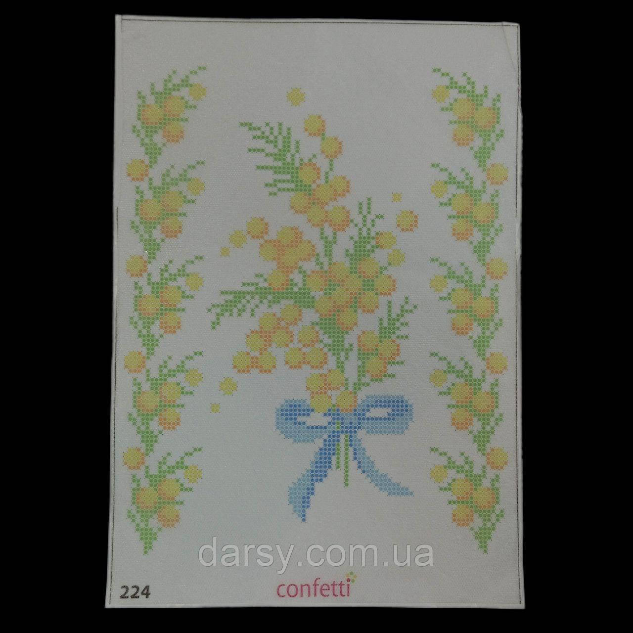 Флізелін водорозчинний клейовий "Мімоза" 11х22 см, фото 1