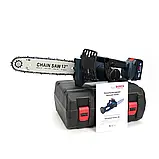 Акумуляторна ланцюгова пилка Bosch (Бош на акумуляторах) АКБ пила в кейсі, фото 2