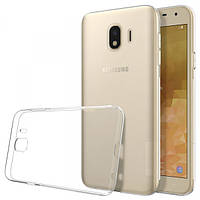 Силіконовий чохол Premium для Samsung Galaxy J4 2018 (J400) Прозорий