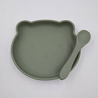 Детский набор посуды 6436 2 предмета зеленый VCT