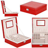 Ящик для украшений (футляр для бижутерии) Springos 26 x 26 x 8.5 см HA1027 VCT