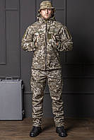 Тактичний водовідштовхуючий костюм Soft-Shell (380 г/м2) піксель
