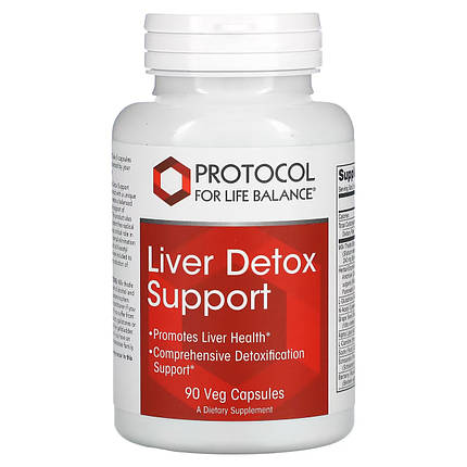 Комплекс для очищення печінки Protocol for Life Balance Liver Detox Support 90 капс., фото 2