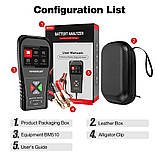 ТЕСТЕР АКБ KINGBOLEN BM510 6V 12V 100-2000 CCA 2AH-220AH аналізатор автомобільних акумуляторів, фото 2