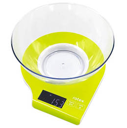 Ваги кухонні ROTEX RSK11-G (до 5 кг, точність 1 г. LCD-дисплей, автовимкнення, автообнулення)