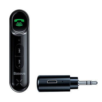 Аудіоадаптер Baseus BSBA-02 aux Wireless Audio Receiver |BT5.0, 10h| (WXQY010001) black