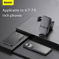 Автотримач з бездротовою зарядкою Baseus Wisdom Auto Alignment 15W, фото 3