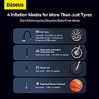 Автомобільний бездротовий компресор, насос Baseus Mega Energy Pump Series Dual Cylinder Wireless, фото 5