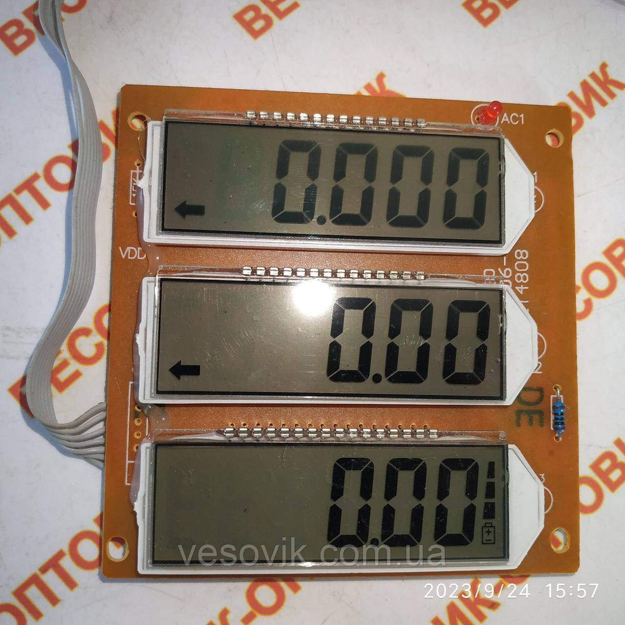 Плата індикації Nokasonic 3-3,3v LT-5487 (XC006, 9030) для вагового індикатора, фото 1