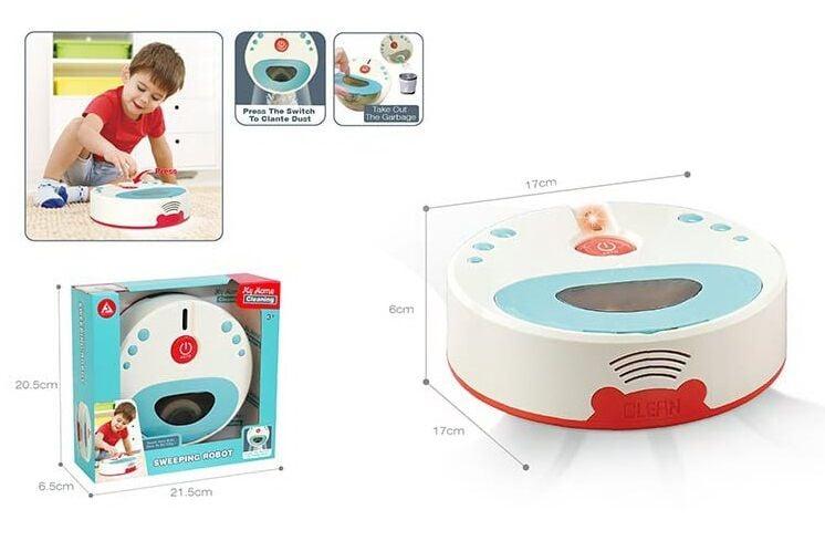 HJ 606 Дитячий пилосос, колесо вільного ходу, підсвітка, всмоктувальний пил, звук коробка 20,5 смх6,5 смх21,5см