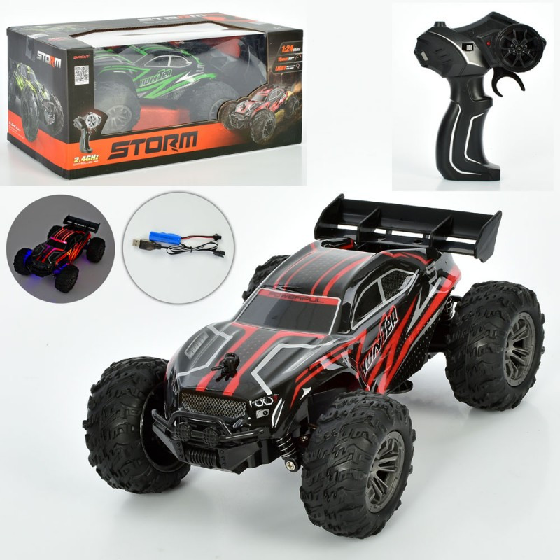 666-837A Джип радіокерований, 2.4G, акумулятор, USB, 1:24, амортизація, гумові колеса, корпус не б'ються,2