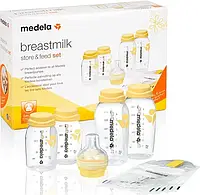 Набор бутылочек для кормления Medela breast milk.