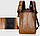 Чоловічий міський модний та стильний рюкзак на плечі, ранець з екошкіри., фото 6