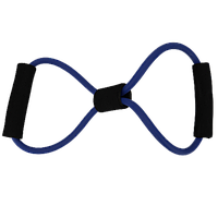 Тренажер эспандер трубчатый восьмерка для фитнеса Синий