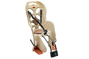 Вело крісло дитяче HTP Fraach на підсідельну трубу, до 22 кг бежевий (F-010)